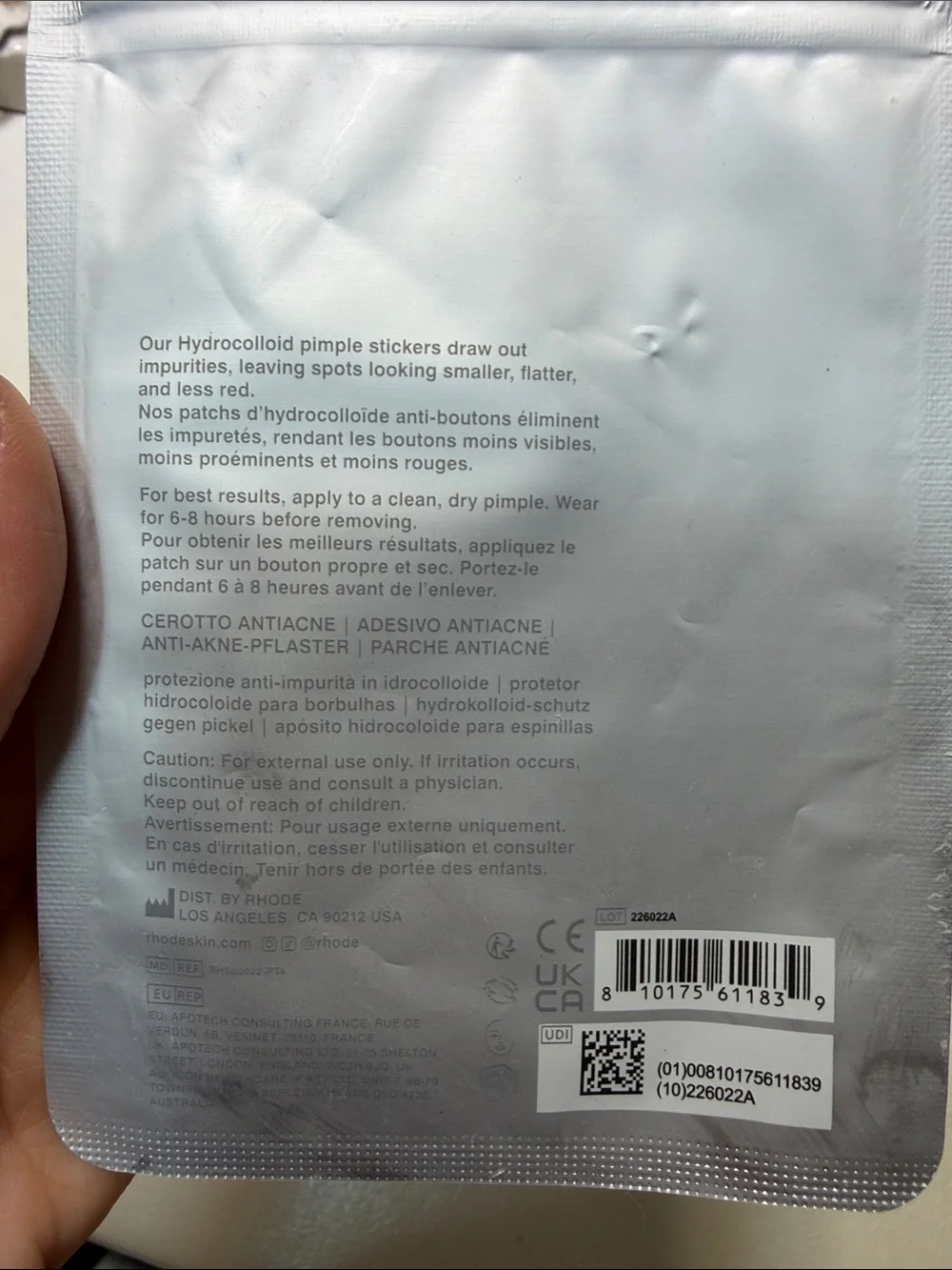 RHODE White Face Mask & Brown Eye Patches Skincare Set